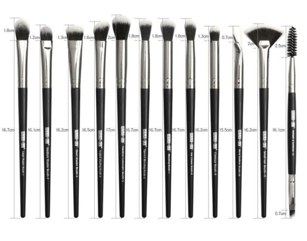 12 Pcs Makeup Brushes Tool Set Cosmetic